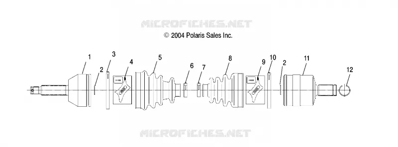 FRONT DRIVE SHAFT (4X4)