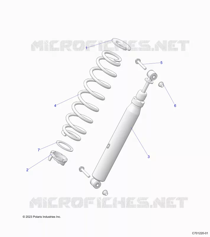 SUSPENSION, REAR SHOCK MOUNTING