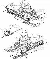 HOOD-DECALSSS 500 EFI E942774 AND   EFI SKS E942574 (49274127410009)