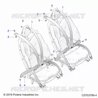 SEAT BELT MOUNTING, REAR