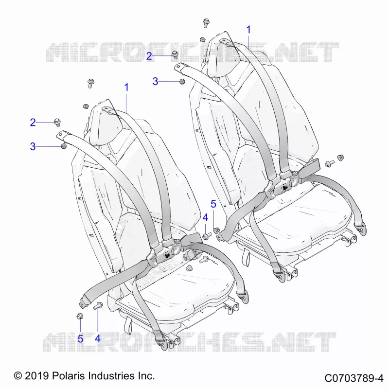 SEAT BELT MOUNTING, REAR