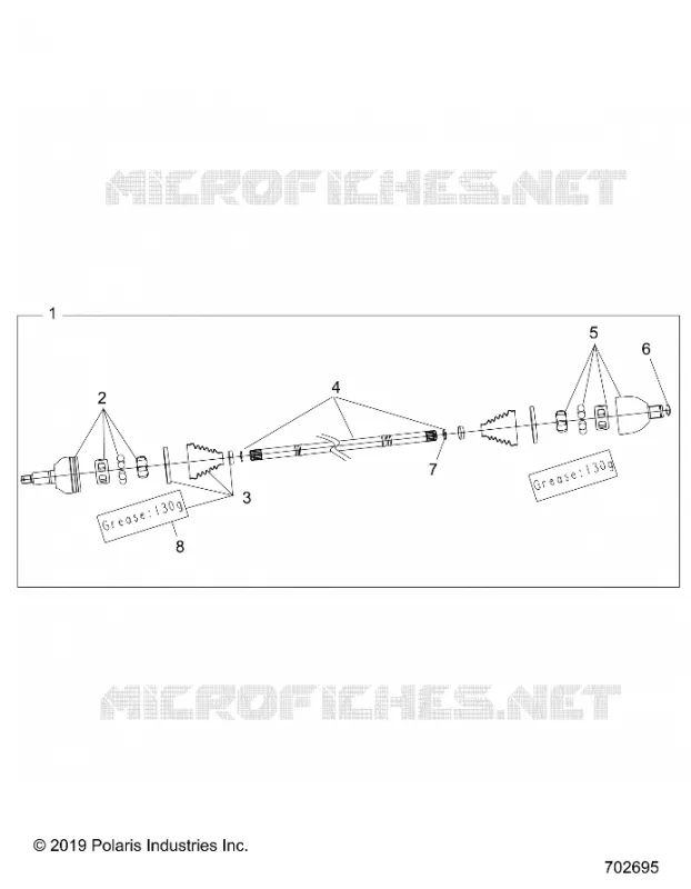 DRIVE TRAIN, HALF REAR SHAFT