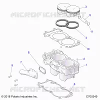 CYLINDER AND PISTON