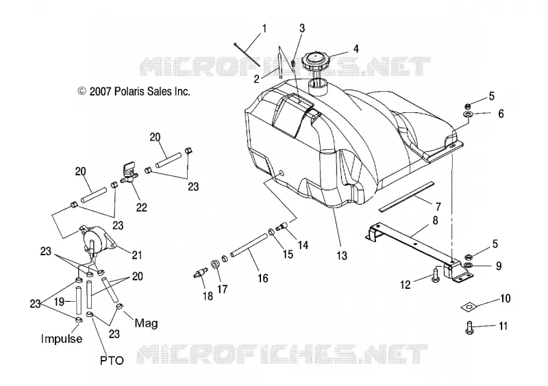 FUEL SYSTEM, FUEL TANK AND PUMP