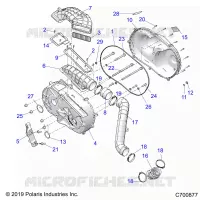 DRIVE TRAIN, CLUTCH COVER AND DUCTING