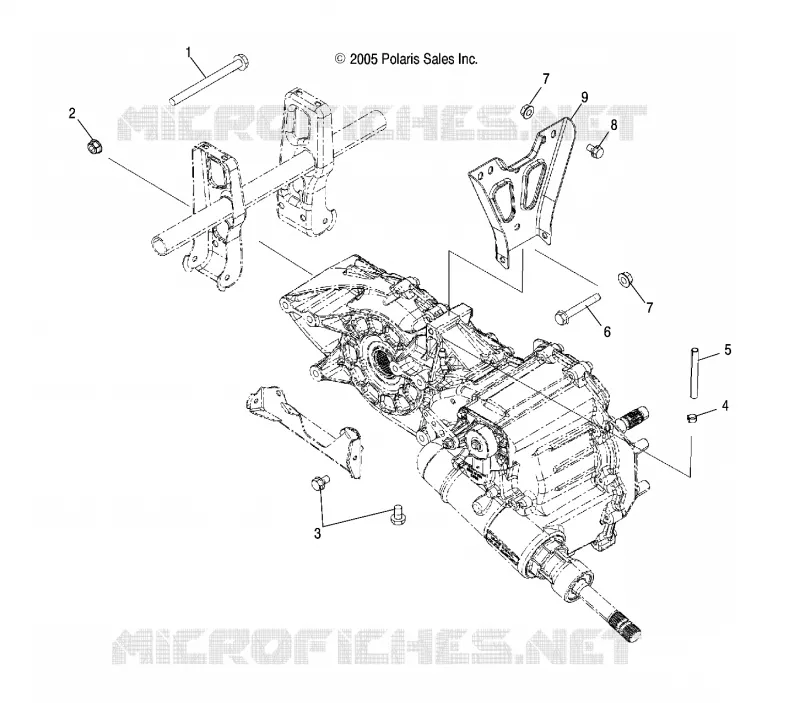 DRIVE TRAIN, MAIN GEARCASE MOUNTING