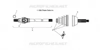 FRONT DRIVE SHAFT (6X6)