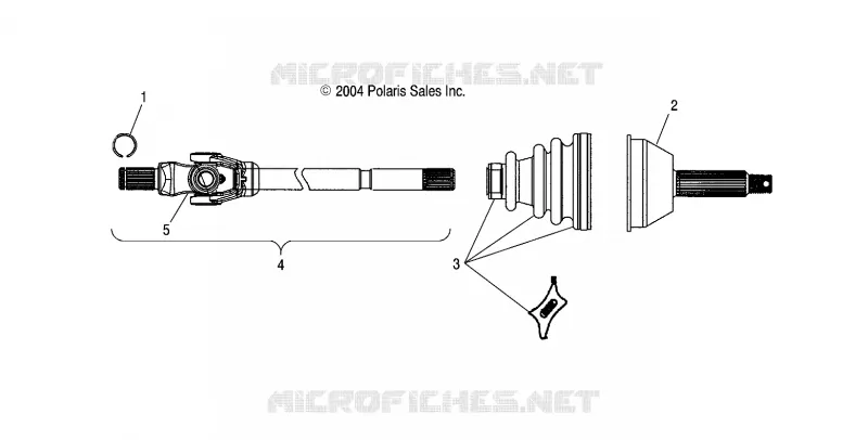 FRONT DRIVE SHAFT (6X6)