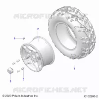 WHEELS, REAR TIRE