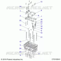 ENGINE, CYLINDER HEAD AND VALVES