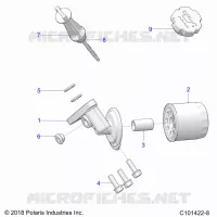 OIL FILTER AND DIPSTICK
