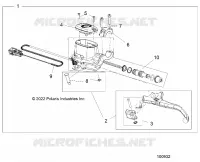 FRONT BRAKE BRAKE LEVER AND MASTER CYLINDER