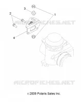 ENGINE, CARBURETOR BRACKET