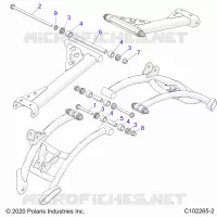 REAR SUSPENSION CONTROL ARM, MOUNTING