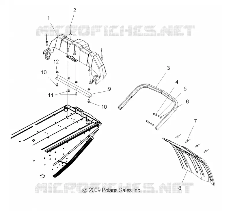 REAR BUMPER, SNOWFLAP, AND TAILLIGHT HOUSING
