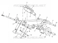 FRONT TORQUE ARM (SKS) 700 SKS 0970566 AND EUROPEAN 700 SKS E970566 (4938573857B013)