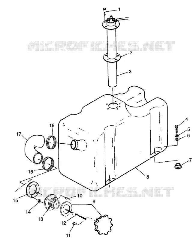 FUEL TANK SLT 780 B974588 (4941174117A009)