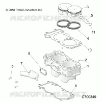 CYLINDER AND PISTON