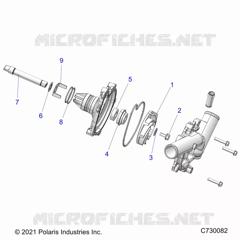 ENGINE, WATERPUMP ASSEMBLY