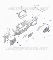 DASHBOARD LOWER, RIDE COMMAND