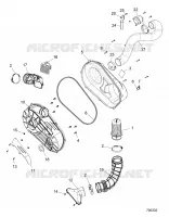 DRIVE TRAIN, CLUTCH COVER AND DUCTING