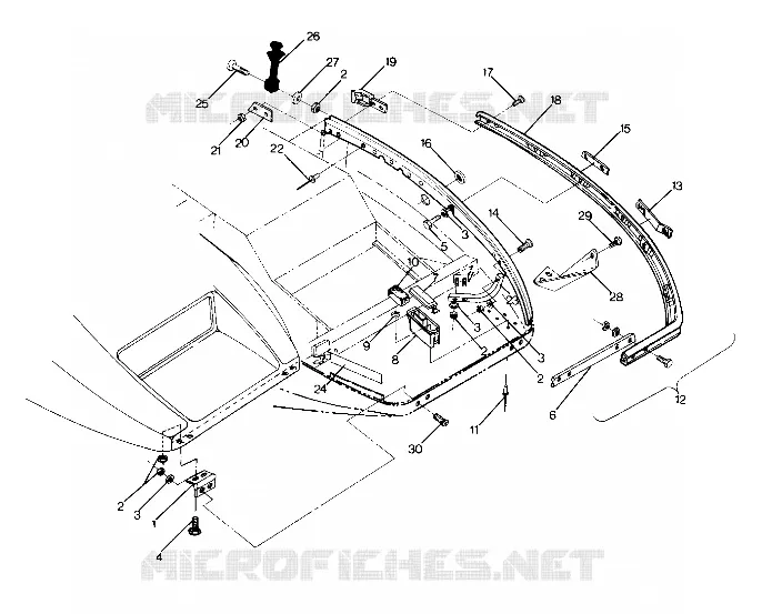 BUMPER   HINGE LTR/STARTRAK (4914141414005A)