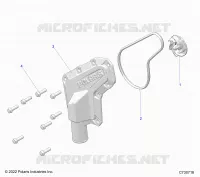 ENGINE, WATERPUMP IMPELLER AND COVER