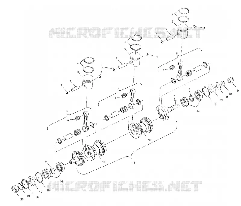 CRANKSHAFT AND PISTON