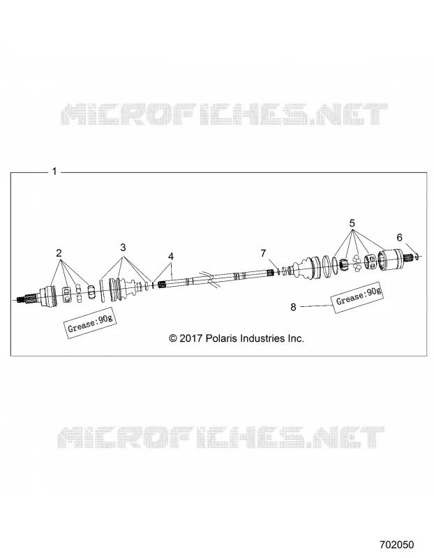 DRIVE TRAIN, FRONT HALF SHAFT