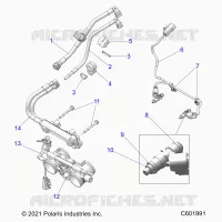 FUEL SYSTEM, RAIL, LINES AND THROTTLE BODY