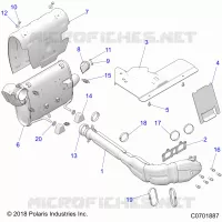 ENGINE, EXHAUST SYSTEM