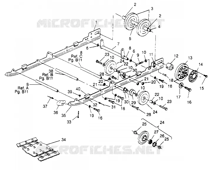 SUSPENSION ASSEMBLY RXL TOURING 0950869 (4928982898B011)