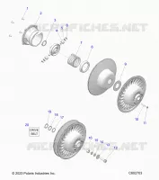 DRIVE TRAIN, CLUTCH, SECONDARY