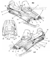 DECALS  WIDETRAK LX 0962064 AND  EUROPEAN WIDETRAK LX E962064 (4931643164A011)