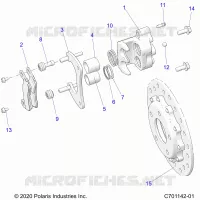 BRAKES, REAR CALIPER