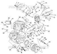 ENGINE MOUNTING MAGNUM 4X4 W97AC42A, SWEDISH MAGNUM 4X4 S97AC42E AND NORWEG (4940834083A009)