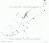 REAR BRAKE BRAKE LINE AND PARK BRAKE