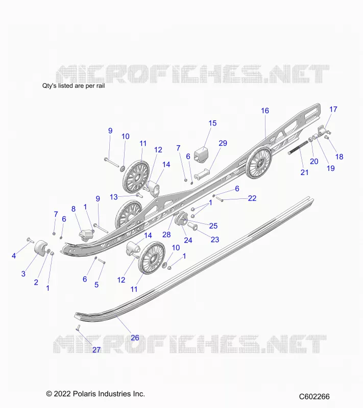 SUSPENSION, RAIL BEAM LH/RH