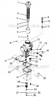 CARBURETOR 440 XCR SP 0961760 (4931583158C011)