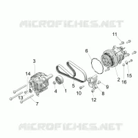 ENGINE, ALTERNATOR AND COMPRESSOR