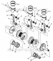 PISTON   CRANKSHAFT RXL 0940768 AND RXL TOURING 0940869 (4925062506042A)