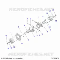 REAR SUSPENSION HUBS, CARRIER AND BRAKE DISC