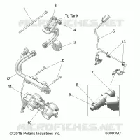 FUEL SYSTEM, RAIL, LINES AND THROTTLE BODY