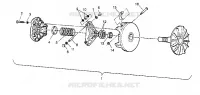 DRIVE CLUTCH ASSEMBLY TRAIL BLAZER W947221 (4926832683B009)