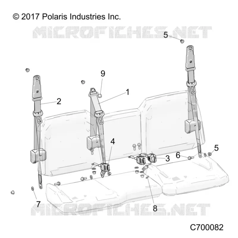 SEAT BELT AND MOUNTING