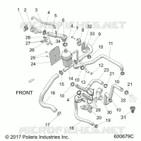 ENGINE, COOLING SYSTEM, BOTTLE/HOSES