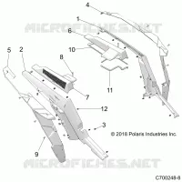 REAR BODYWORK FENDERS AND BEZELS- Z21NAR99AN/BN (C700248-8)