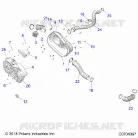 DRIVE TRAIN, CLUTCH COVER AND DUCTING