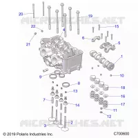 ENGINE, CYLINDER HEAD AND VALVES