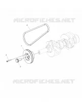 ENGINE, DRIVE PULLEY AND DRIVE BELT